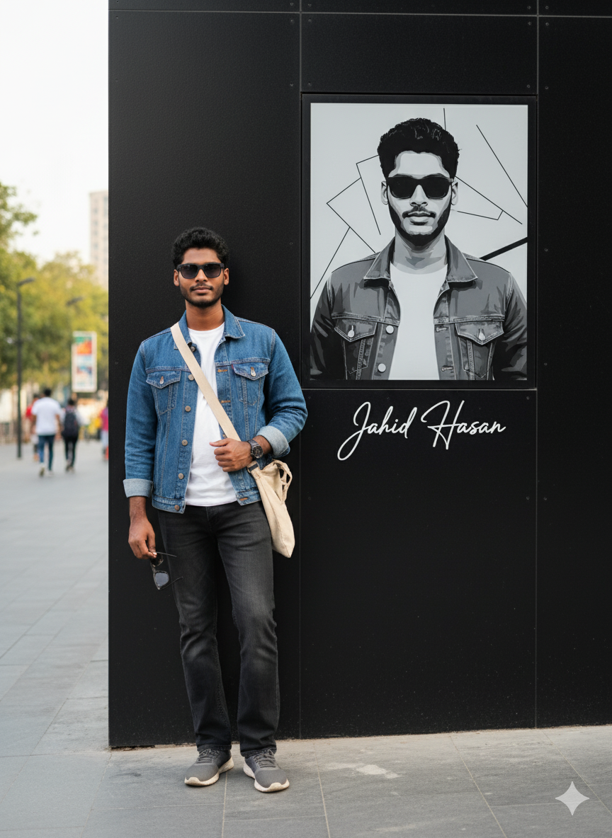 Tablet mockup with framed plant art and modern editorial-style layout.