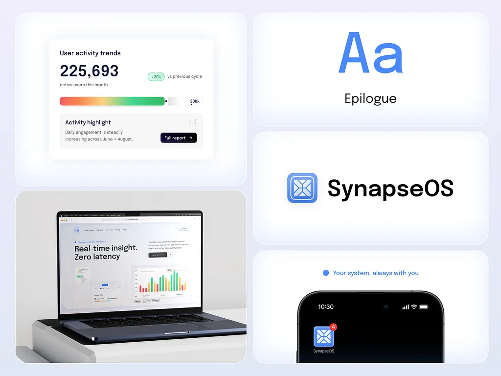 Open laptop mockup displaying website design.